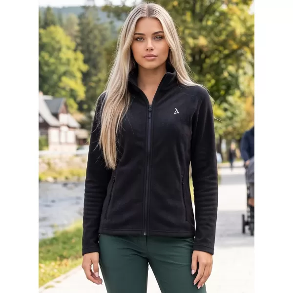  Női polár pulóver ALTISPORT ALW002852 FEKETE ÉS EZÜST 