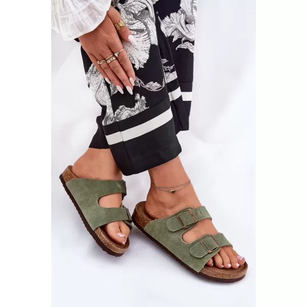  Női papucs BIG STAR SHOES RR274A393 ZÖLD 