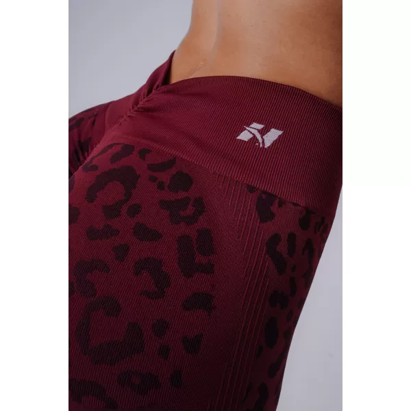  Női leggings NEBBIA PRIMAL 849 BORDÓ LEOPÁRD 