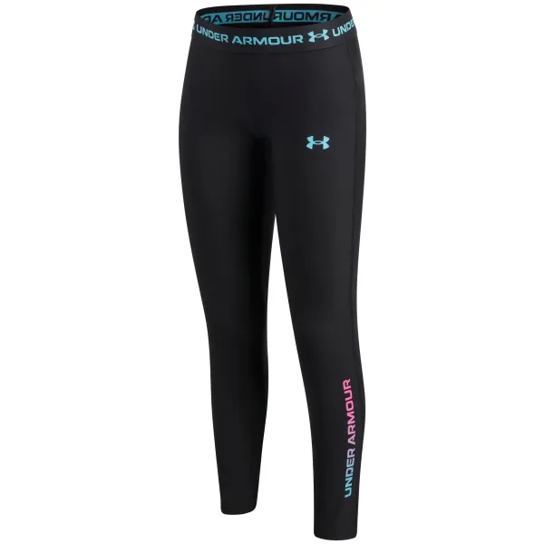  Lányok leggings UNDER ARMOUR UA HEATGEAR BRANDED LEGGING 6013697-002 FEKETE 