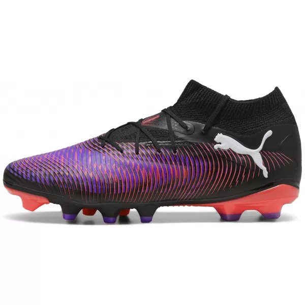  Futballcipők PUMA FUTURE 8 PRO FG/AG 108139-01 FEKETE/FEHÉR/VILÁGÍTÓ VÖRÖS 