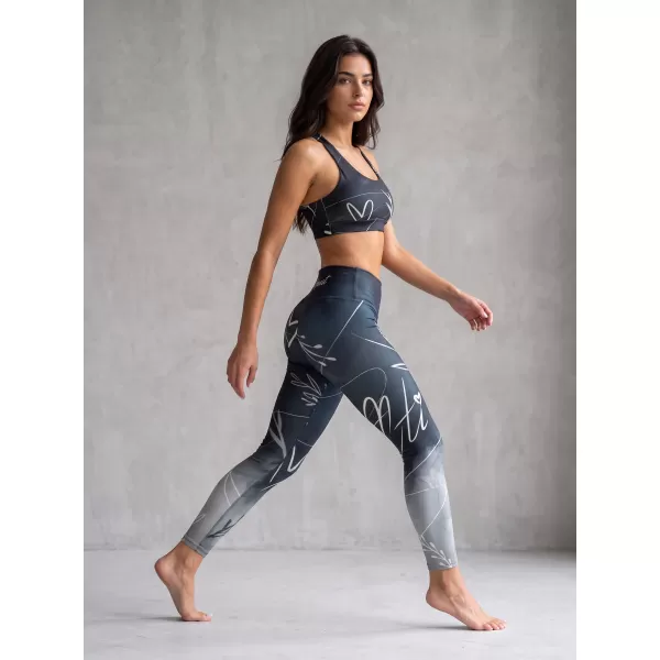  Női prémium hosszú leggings (új méretek) ALTISPORT VOJ/ALW083LEG05 FEKETE-FEHÉR 