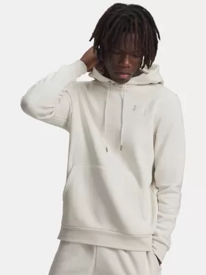 Férfi pulóver UNDER ARMOUR ICON FLEECE HOODIE 1373880-110 FEHÉR