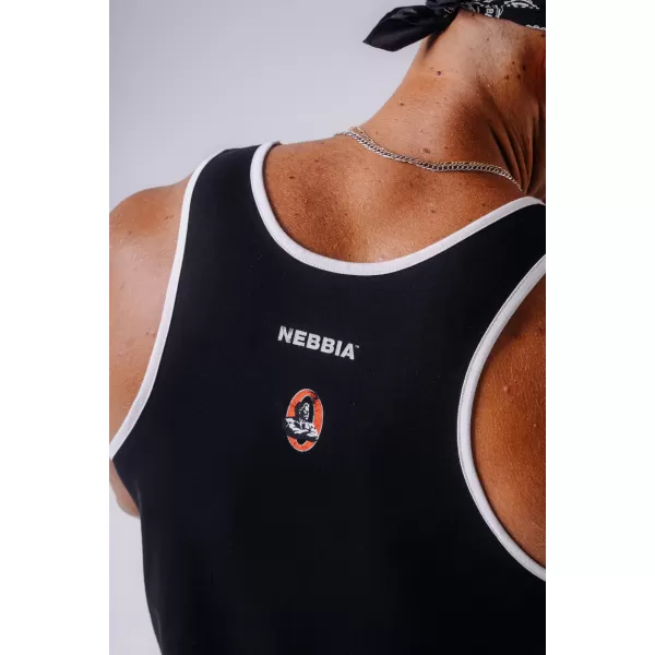  Férfi felsők NEBBIA OLYMPIA MUSCLE BACK STRINGER 948 FEKETE 