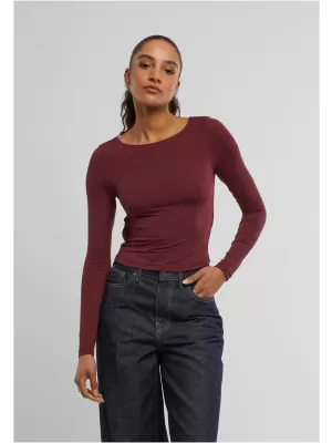 Női póló URBAN CLASSICS TB7721 CSERESZNYE