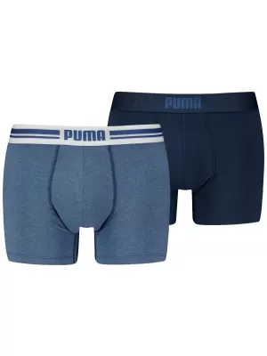 Férfi boxerek PUMA MEN EVERYDAY PLACED LOGO BOXER 2P 93847604 VILÁGOSKÉK MELANZS