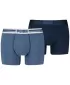 Férfi boxerek PUMA MEN EVERYDAY PLACED LOGO BOXER 2P 93847604 VILÁGOSKÉK MELANZS