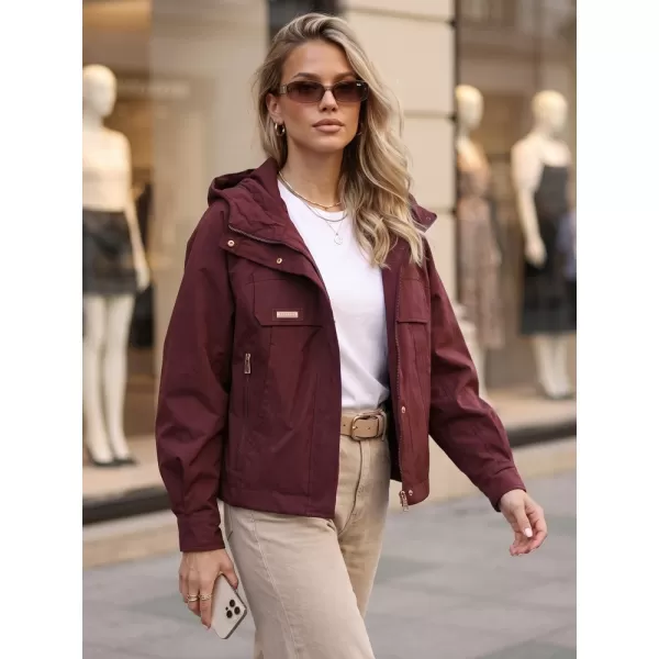  Női kabát DSTREET TY5964 BORDÓ 