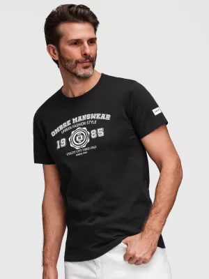 Férfi póló OMBRE OM-TSPT-0269 FEKETE