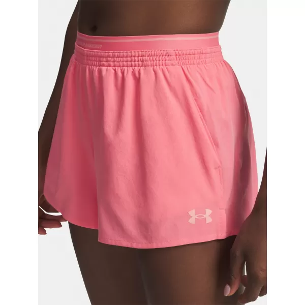  Női rövidnadrág UNDER ARMOUR VANISH WOVEN 3IN SHORTS 6009965-600 RÓZSASZÍN 