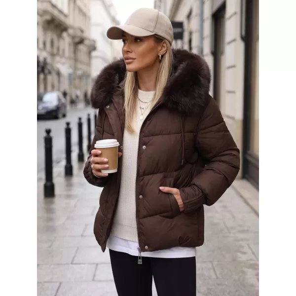  Női kabát DSTREET TY5894 BARNA 