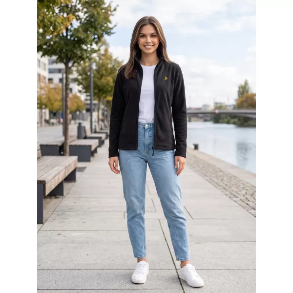  Női polár pulóver ALTISPORT ALW002852 FEKETE ÉS ARANY 