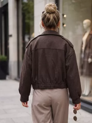 Női kabát DSTREET TY6026 BARNA