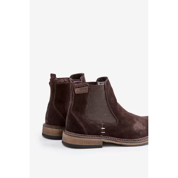  Férfi bokacsizma BIG STAR SHOES OO174155 BARNA/BÉZS 
