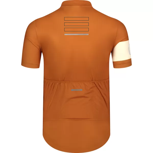  Férfi kerékpáros mez NORDBLANC CAMEL NBSMF8079 BARNA 