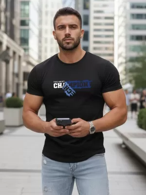 Férfi póló DSTREET NX5017R FEKETE