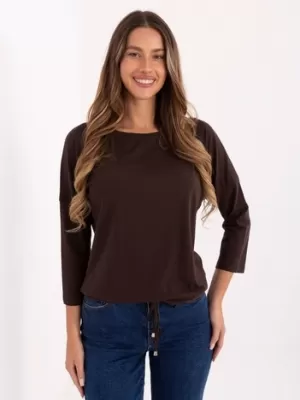 Női blúz BASIC FEEL GOOD RV-BZ-4691.40P SÖTÉTBARNA