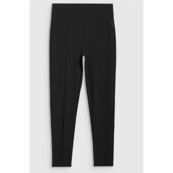  Női leggings 4F WAW25TTIGF237 MÉLYFEKETE 