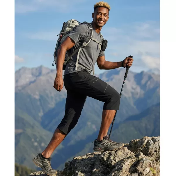  Férfi capri nadrág ALPINE PRO WEDER 2 FEKETE 