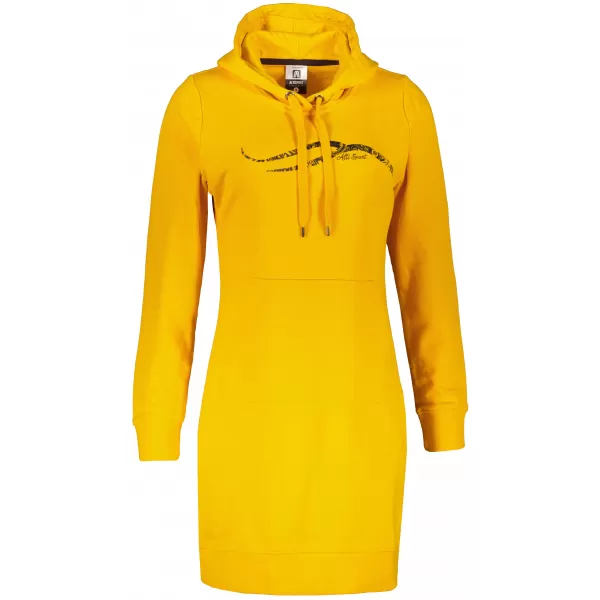  Hosszabbított női pulóver ALTISPORT ALW001419 BOROSTYÁN 
