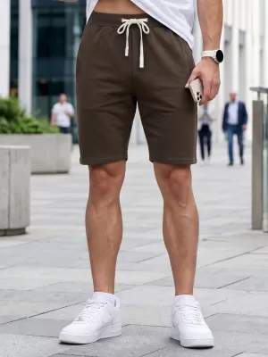Férfi rövidnadrág DSTREET SX2628 BARNA