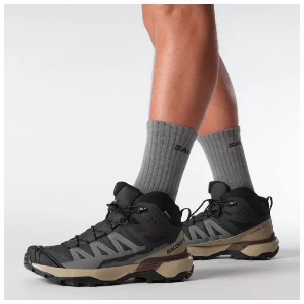  Férfi cipők SALOMON X ULTRA 360 MID GORE-TEX L47743300 FANTOM/DESSZERT CSER/RUM MAZSOLA 