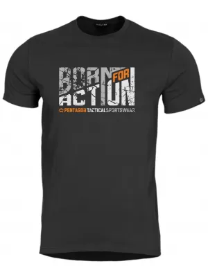 Férfi póló PENTAGON AGERON BORN FOR ACTION K09012-BA FEKETE