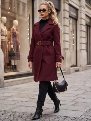 Női kabát DSTREET NY0786 BURGUNDIA