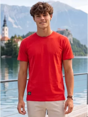 Férfi póló ALTISPORT NP/ALMST20001 SKARLÁTVÖRÖS