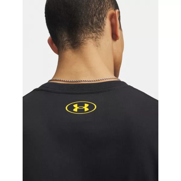  Férfi póló UNDER ARMOUR M VARSITY CREST SS 6009249-001 FEKETE 