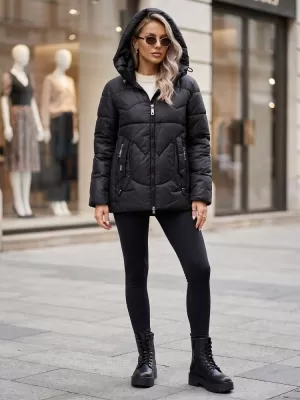 Női kabát DSTREET TY5936 FEKETE