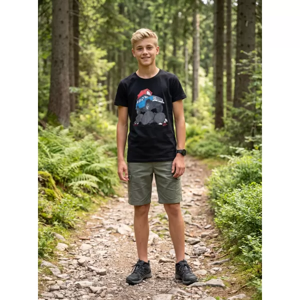  Gyermek póló ALPINE PRO ECOMO 4 FEKETE VÁLTOZAT PC 