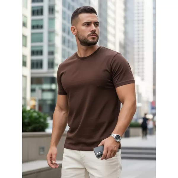 Férfi póló DSTREET RX5679 BARNA 