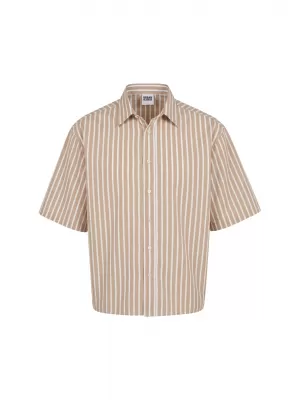 Férfi ing URBAN CLASSICS TB8218-21556 BARNA MOKKA