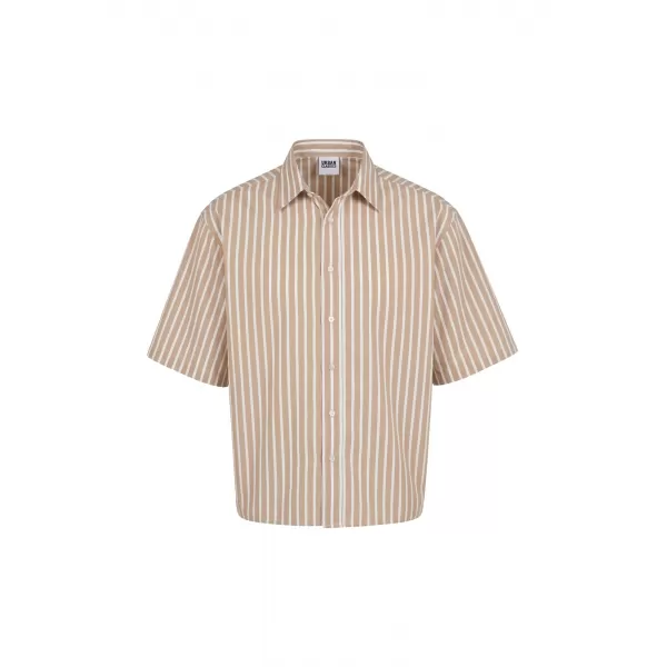  Férfi ing URBAN CLASSICS TB8218-21556 BARNA MOKKA 