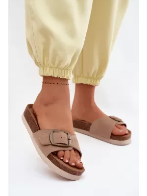 Női papucs BOTO 2833 KHAKI