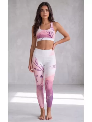 Női prémium hosszú leggings (új méretek) ALTISPORT VOJ/ALW083LEG05 FEHÉR RÓZSASZÍN