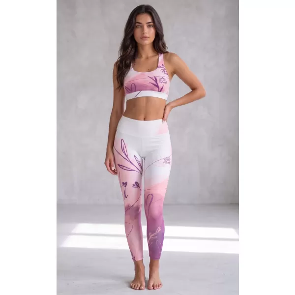  Női prémium hosszú leggings (új méretek) ALTISPORT VOJ/ALW083LEG05 FEHÉR RÓZSASZÍN 