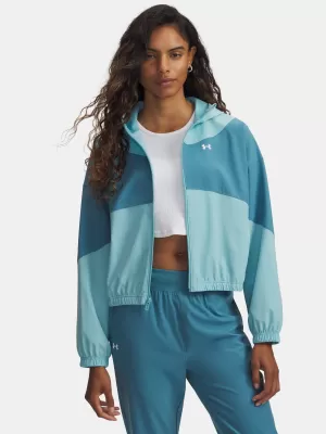 Női kabát UNDER ARMOUR RIVAL WOVEN JKT HD 6004849-425 KÉK