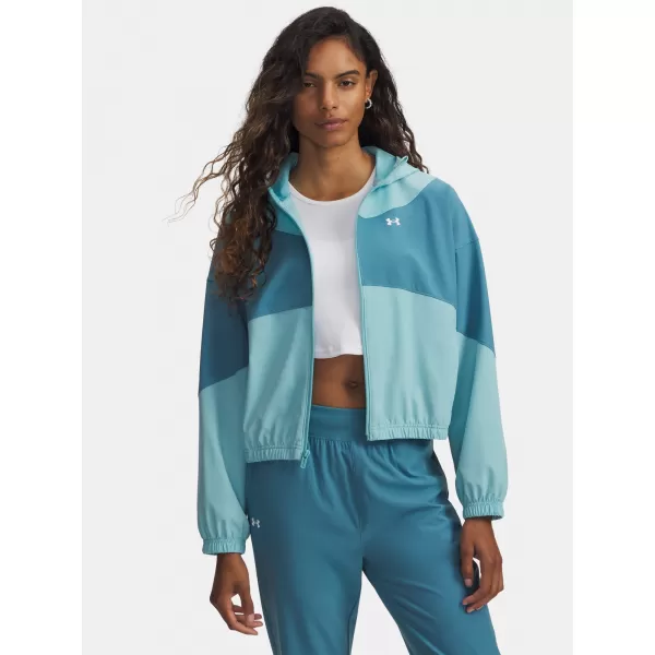  Női kabát UNDER ARMOUR RIVAL WOVEN JKT HD 6004849-425 KÉK 