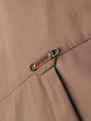Férfi ing OMBRE N-OM-SHCS-0134 VILÁGOSBARNA