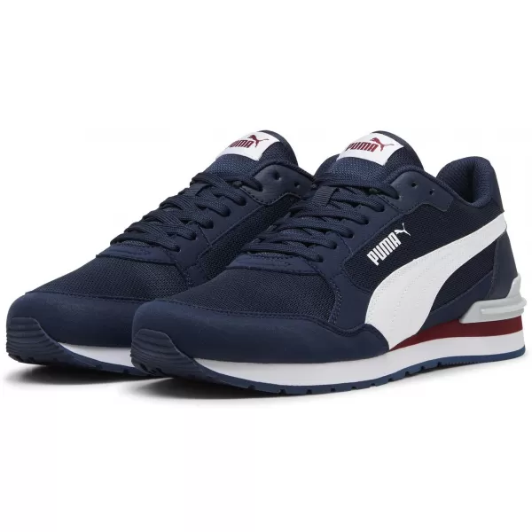  Csizma PUMA ST RUNNER V4 MESH 39966602 CLUB NAVY/ CLUB NAVY/PUMA WHITE/TEAM REGAL RED/PLATINA SZÜRKE 