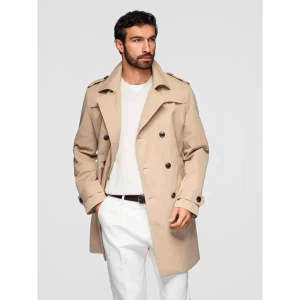  Férfi kabát OMBRE OM-COLC-0146 BÉZS 