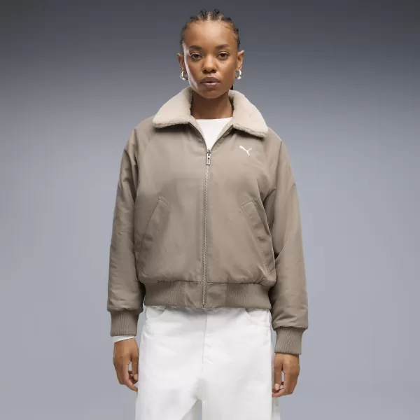  Női kabát PUMA REVERSIBLE BLOUSON HIGH LOFT LINING JACK 69456681 EGÉR SZÜRKE 