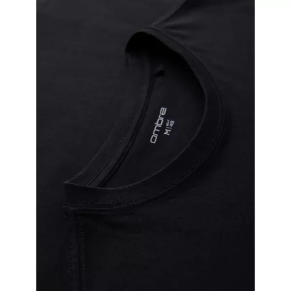  Férfi póló OMBRE OM-TSPT-0286 FEKETE 