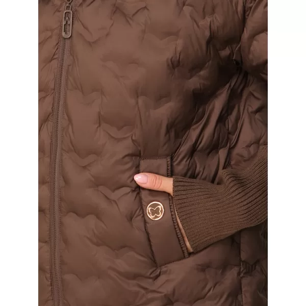  Női kabát DSTREET TY5870 BARNA 