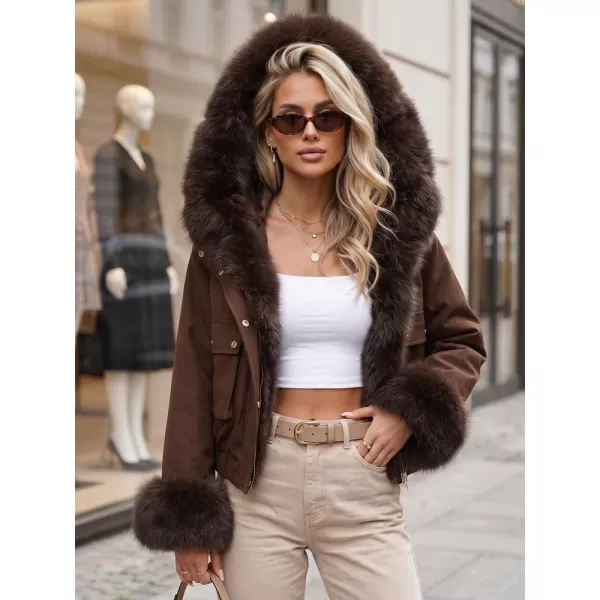  Női kabát DSTREET TY5834 BARNA 