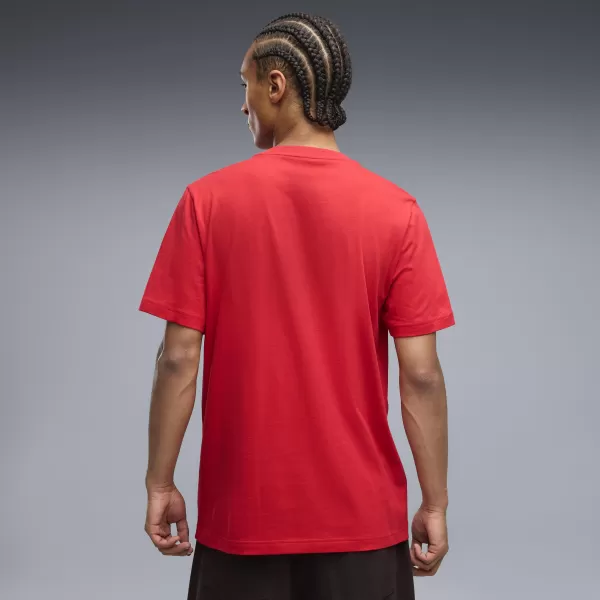  Férfi póló PUMA GRAPHICS BOX TEE 69436611 MINDEN IDŐK PIROS 