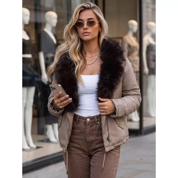  Női kabát DSTREET TY5913 FANGO 