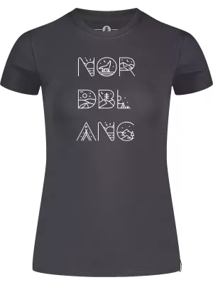 Női póló NORDBLANC RESCUE NBSLT8178 SZÜRKE